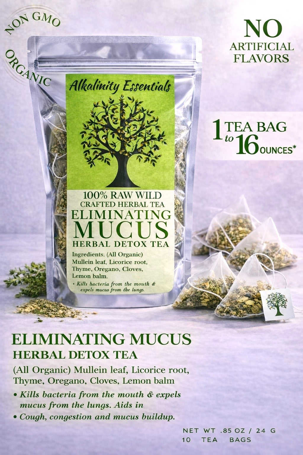ELIMINATING MUCUS HERBAL DETOX TEA