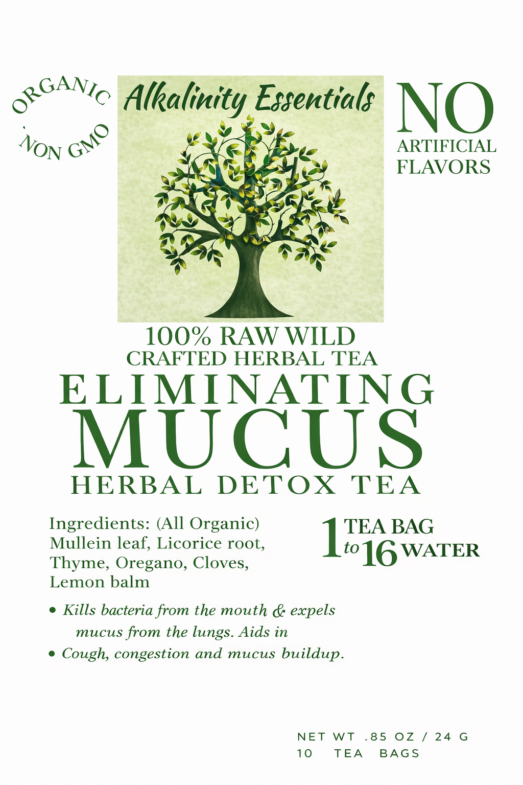 ELIMINATING MUCUS HERBAL DETOX TEA